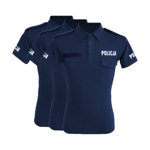 Koszulka polo męska POLICJA 3pak