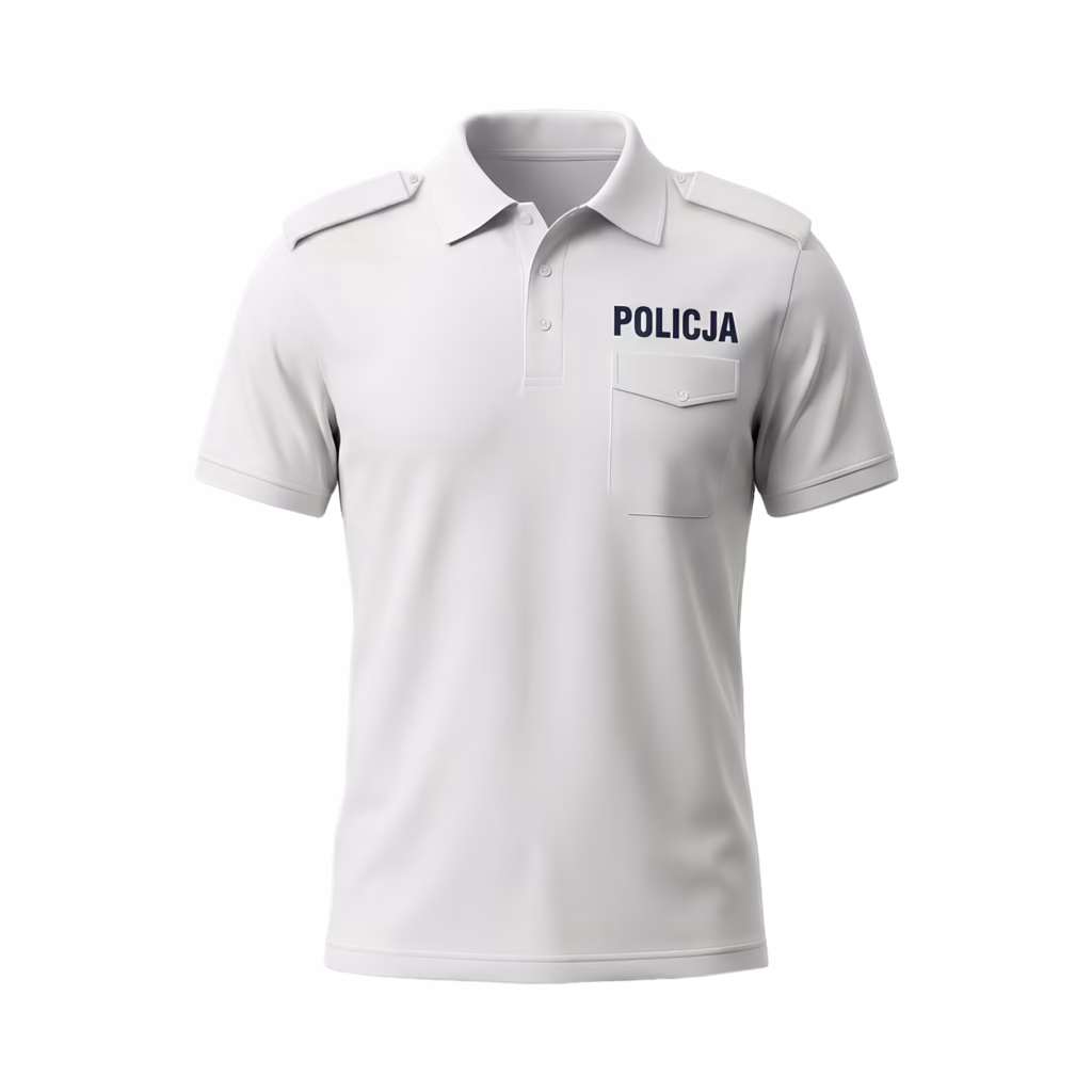 Koszulka polo męska policja biała ResGear